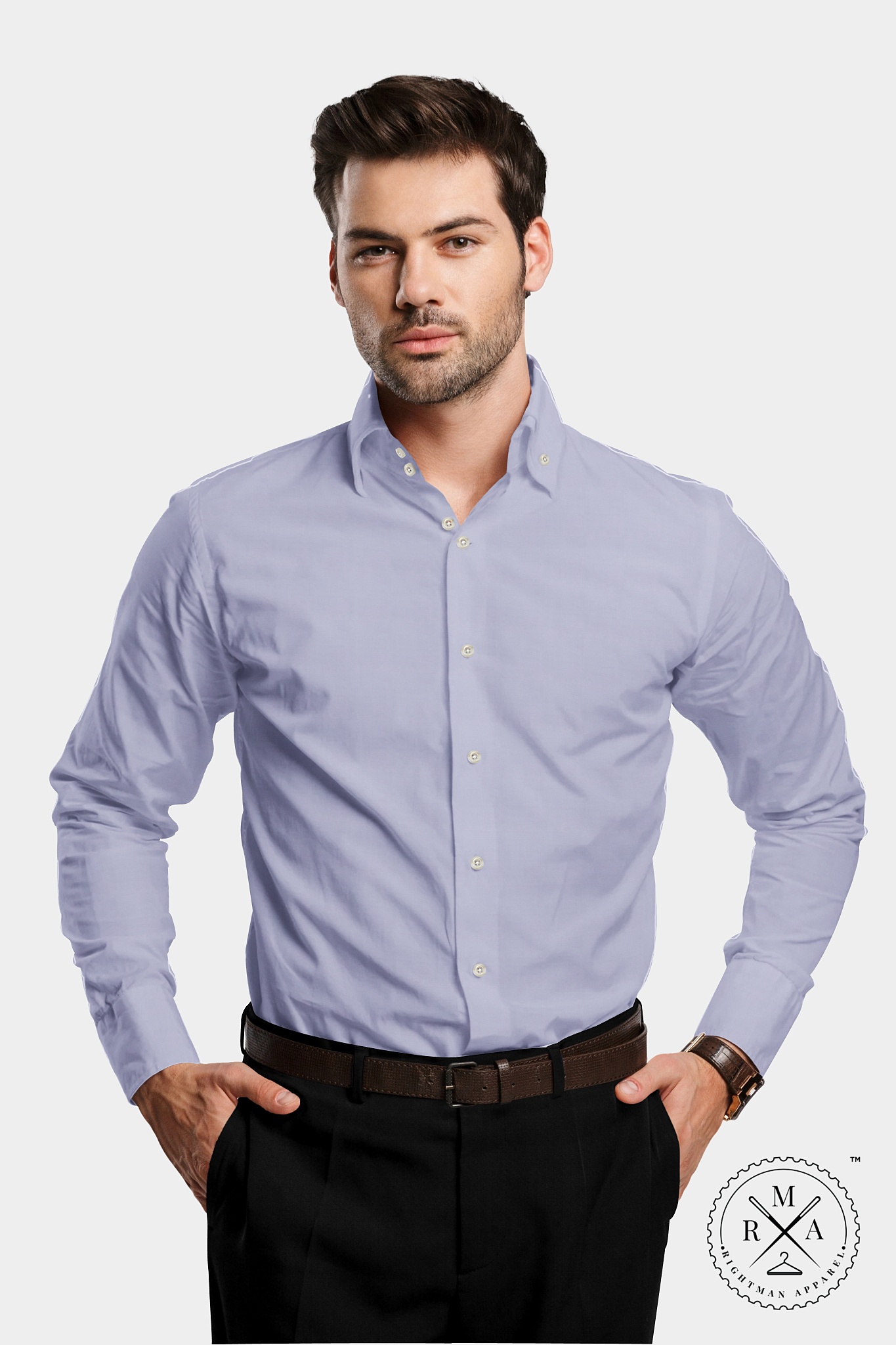 Soft Purple Polyester Shirt SH274